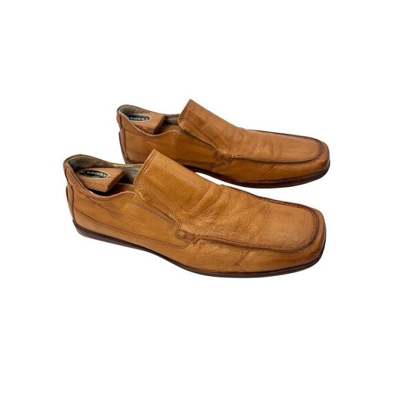 Calderone brown leather loafers made in Italy size 43 = 9 /10 - Picture 1 of 8